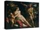 Venus, Adonis and Cupid, C.1590-Annibale Carracci-Premier Image Canvas