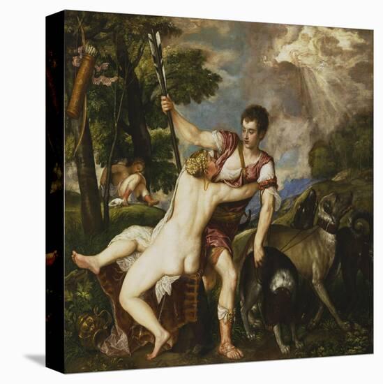 Venus and Adonis, 1554-Titian (Tiziano Vecelli)-Premier Image Canvas