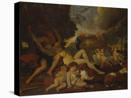 Venus and Adonis-Nicolas Poussin-Premier Image Canvas