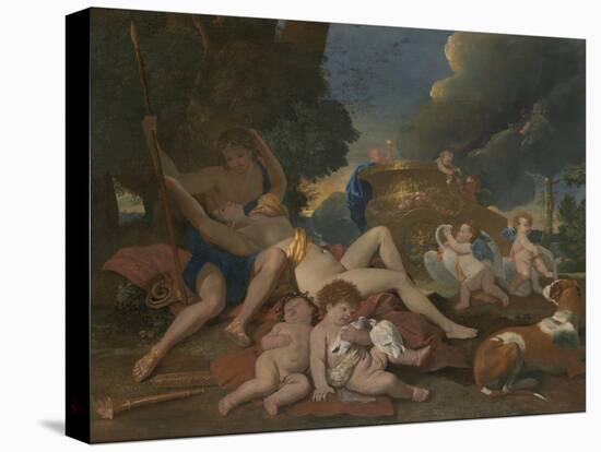 Venus and Adonis-Nicolas Poussin-Premier Image Canvas