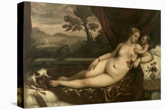 Venus and Cupid-Titian (Tiziano Vecelli)-Premier Image Canvas