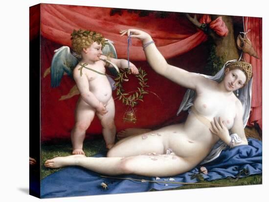 Venus and Cupid-Lorenzo Lotto-Premier Image Canvas