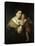 Venus and Love. 17th Century. Paris, Musée Du Louvre-Rembrandt van Rijn-Premier Image Canvas