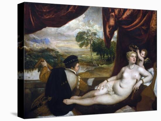 Venus and the Lute Player-Titian (Tiziano Vecelli)-Premier Image Canvas