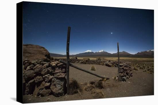 Venus Glows in the Night Sky Above a Farm Near Sajama National Park-Alex Saberi-Premier Image Canvas