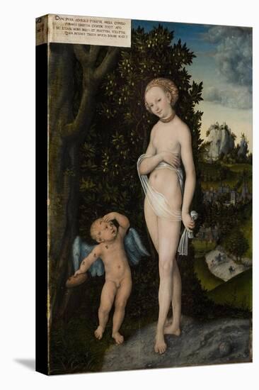 Venus with Cupid Stealing Honey, 1530-Lucas Cranach the Elder-Premier Image Canvas