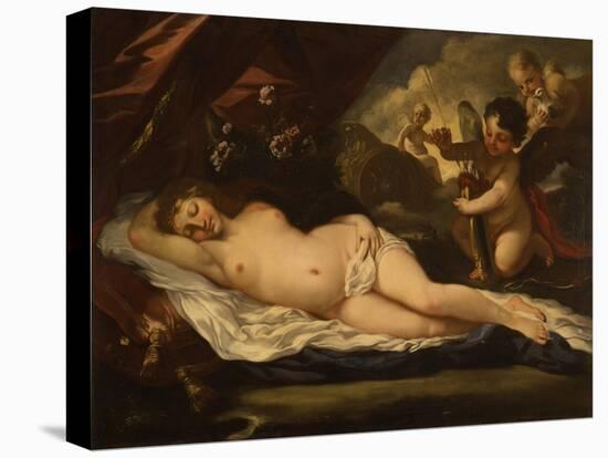 Venus with Putti, Attributed to Pietro Liberi, 1780-1799-Pietro Liberi-Stretched Canvas