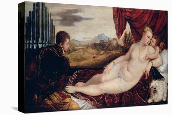 Venus with the Organ Player, C. 1550-Titian (Tiziano Vecelli)-Premier Image Canvas