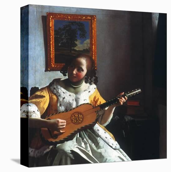 Vermeer: Guitar Player-Johannes Vermeer-Premier Image Canvas