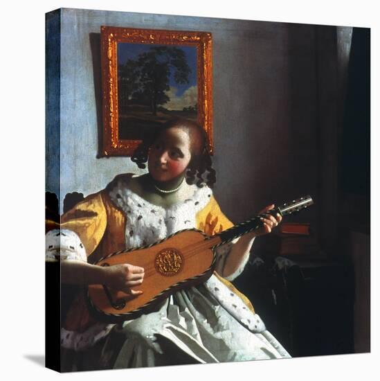 Vermeer: Guitar Player-Johannes Vermeer-Premier Image Canvas