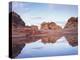 Vermilion Cliffs Nm, Sandstone Formations Reflecting in Rainwater-Christopher Talbot Frank-Premier Image Canvas