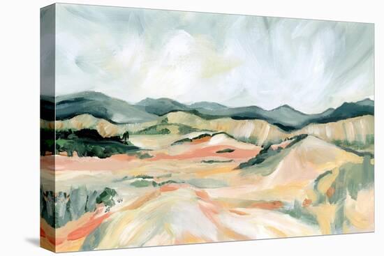 Vermillion Landscape III-Katrina Pete-Stretched Canvas