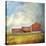 Vermont Red Barn-Dawne Polis-Stretched Canvas