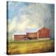 Vermont Red Barn-Dawne Polis-Stretched Canvas