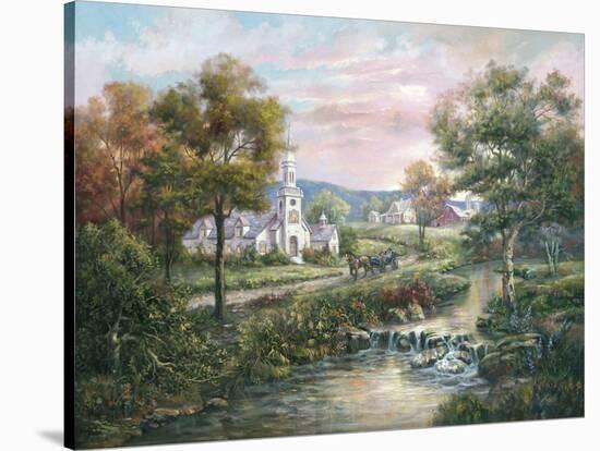 Vermont's Colonial Times-Carl Valente-Stretched Canvas