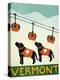 Vermont Ski Patrol Black Black-Stephen Huneck-Premier Image Canvas