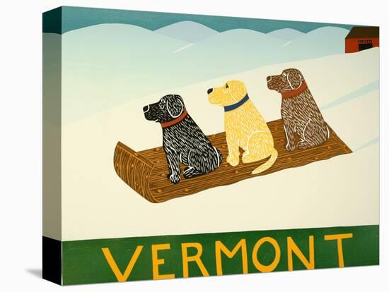 Vermont Sled Dogs-Stephen Huneck-Premier Image Canvas