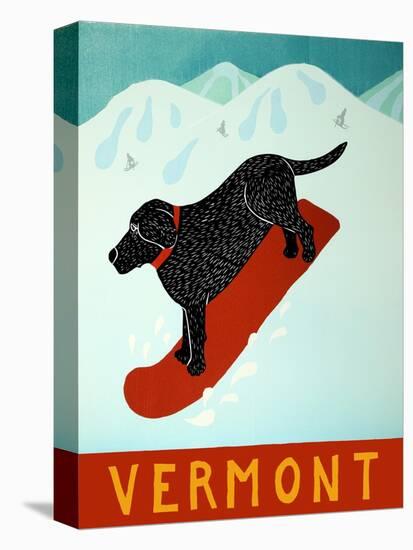 Vermont Snowboard Black-Stephen Huneck-Premier Image Canvas