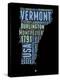 Vermont Word Cloud 1-NaxArt-Stretched Canvas