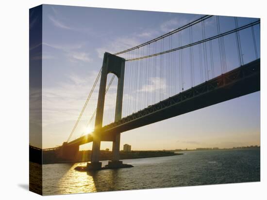 Verrazano Narrows Bridge, Approach to the City, New York, New York State, USA-Ken Gillham-Premier Image Canvas