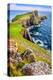 Vertical View of Neist Point Lighthouse and Rocky Ocean Coastline, Scotland-MartinM303-Premier Image Canvas