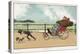 Very Small Boy Pulls a Very Large Relative Along the Esplanade of a Seaside Resort-Tom Browne-Stretched Canvas