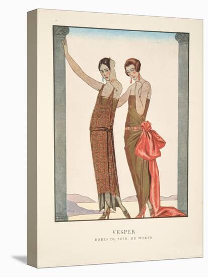 Vesper, from a Collection of Fashion Plates, 1922 (Pochoir Print)-Georges Barbier-Premier Image Canvas