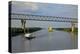 Vessels on Kiel Canal near Brunsbuttel, Schleswig-Holstein, Germany, Europe-Hans-Peter Merten-Premier Image Canvas