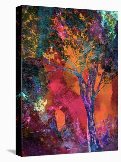 Vibrant Crackle Tree-Ruth Palmer-Stretched Canvas