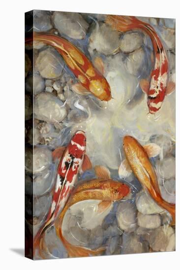 Vibrant Koi I-Tim O'toole-Stretched Canvas