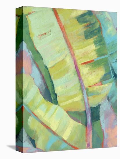 Vibrant Palm Leaves I-Jennifer Goldberger-Stretched Canvas