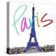 Vibrant Paris-Nicholas Biscardi-Stretched Canvas