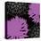 VIBRANT PURPLE FLORAL-Yashna-Stretched Canvas