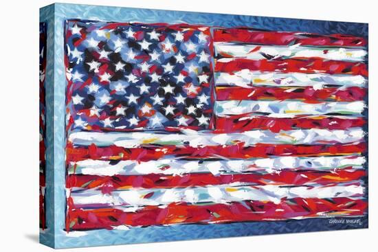 Vibrant Stars and Stripes-Carolee Vitaletti-Stretched Canvas