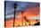 Vibrant sunset, Pacific Beach, San Diego, California, USA-Stuart Westmorland-Premier Image Canvas