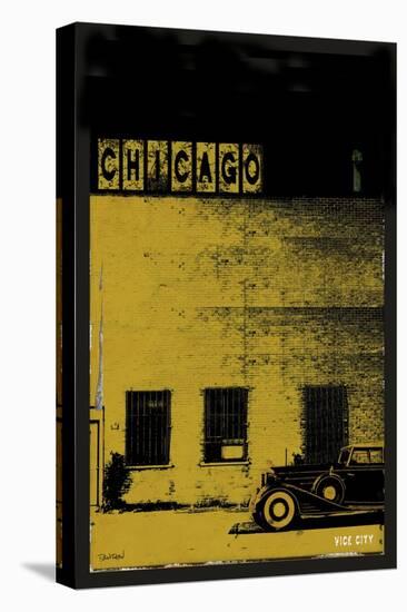 Vice City - Chicago grey-Pascal Normand-Stretched Canvas