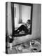 Vice Presidential Candidate Richard M. Nixon Eating Breakfast in His Hotel Room-Cornell Capa-Premier Image Canvas