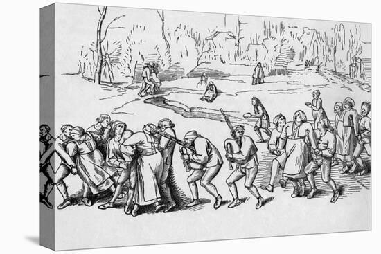 Victims of Saint Vitus Dance Go on Pilgrimage-Pieter Bruegel the Elder-Stretched Canvas