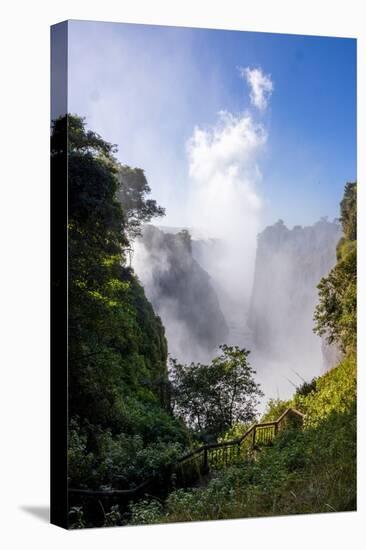 Victoria Falls water and drops in the air. Zambezi National Park. Zimbabwe.-Tom Norring-Premier Image Canvas