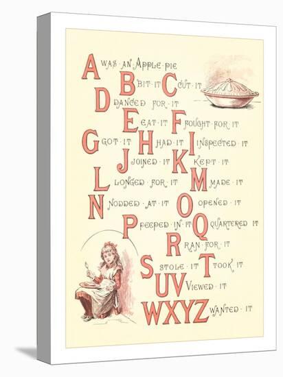 Victorian Alphabet Jingle-null-Stretched Canvas