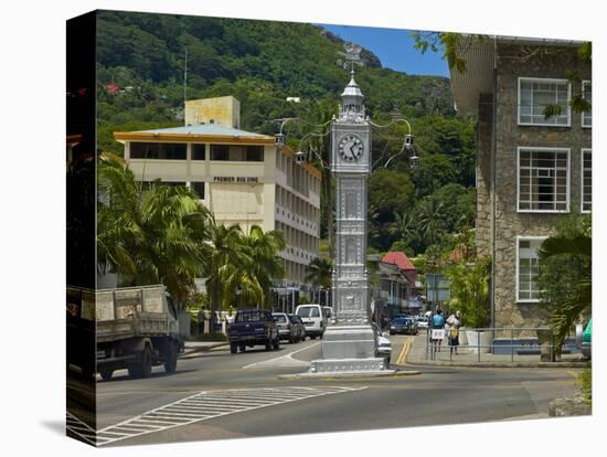 Victorian Clock Tower in the Capital Victoria, Mahe, Seychelles, Africa-null-Premier Image Canvas