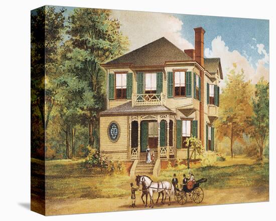 Victorian House, No. 10-null-Stretched Canvas