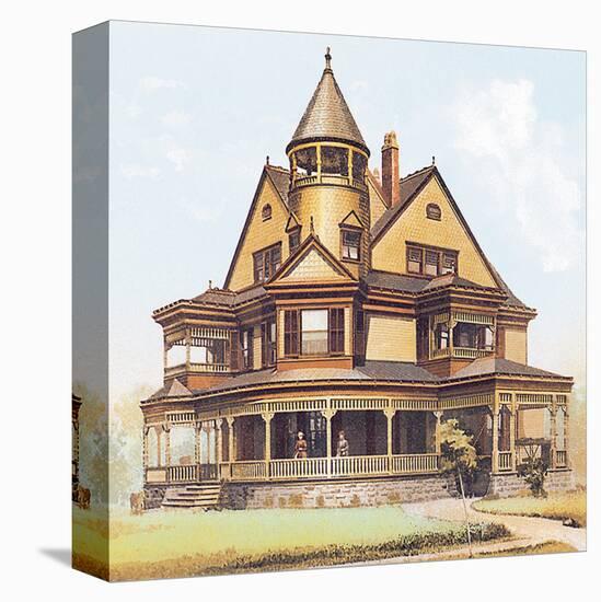 Victorian House, No. 8-null-Stretched Canvas