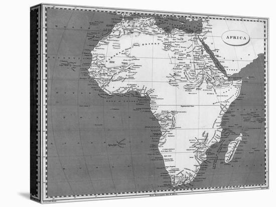 Victorian Map of Africa-null-Premier Image Canvas