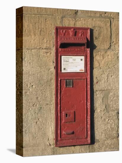 Victorian Post Box, Stanway Village. the Cotswolds, Gloucestershire, England, United Kingdom-David Hughes-Premier Image Canvas