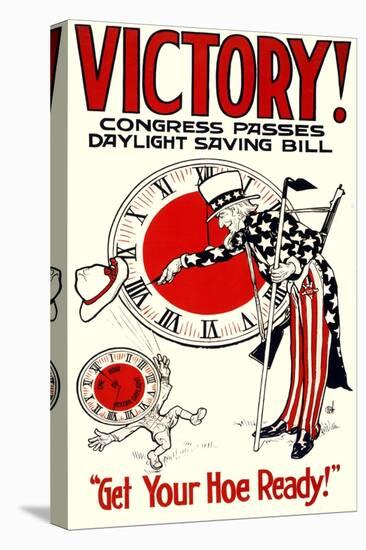 Victory! Congress Passes Daylight Savings Bill Poster-null-Premier Image Canvas