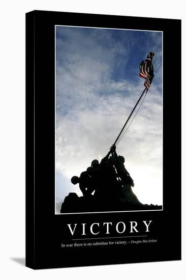 Victory: Inspirational Quote and Motivational Poster-null-Premier Image Canvas