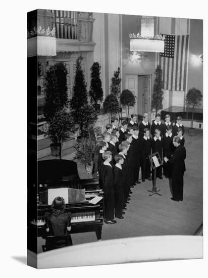 Vienna Boys Choir Singing at Salzbueg Festival-null-Premier Image Canvas