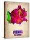 Vienna Watercolor Poster-NaxArt-Stretched Canvas