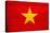 Vietnam Flag Design with Wood Patterning - Flags of the World Series-Philippe Hugonnard-Stretched Canvas